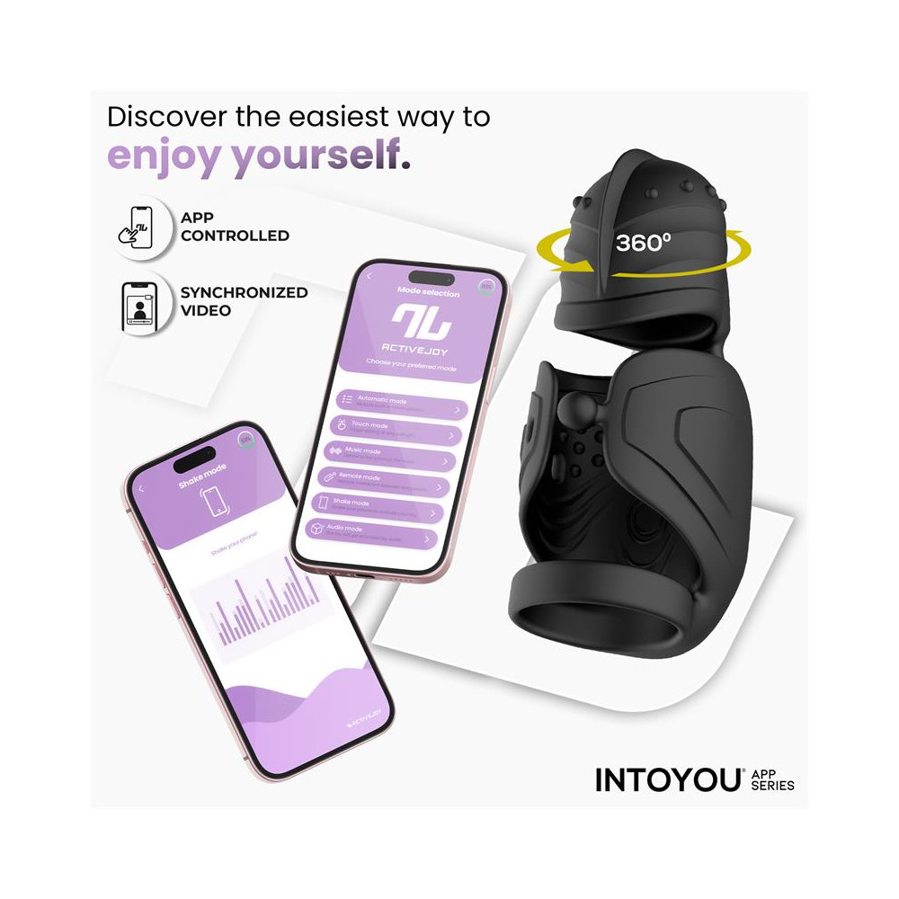 Zonte Masturbador con Rotación y Vibración con App