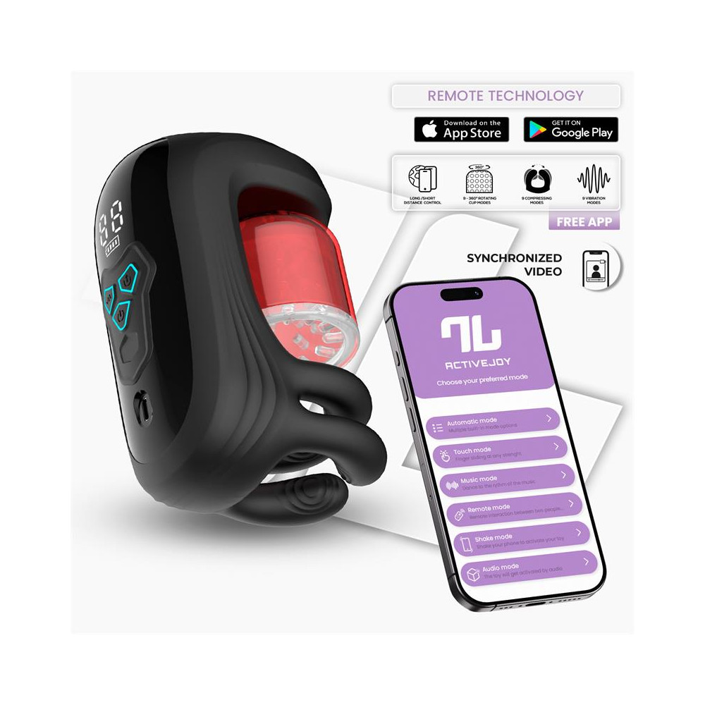 Torky Masturbador con Rotación Compresión con App