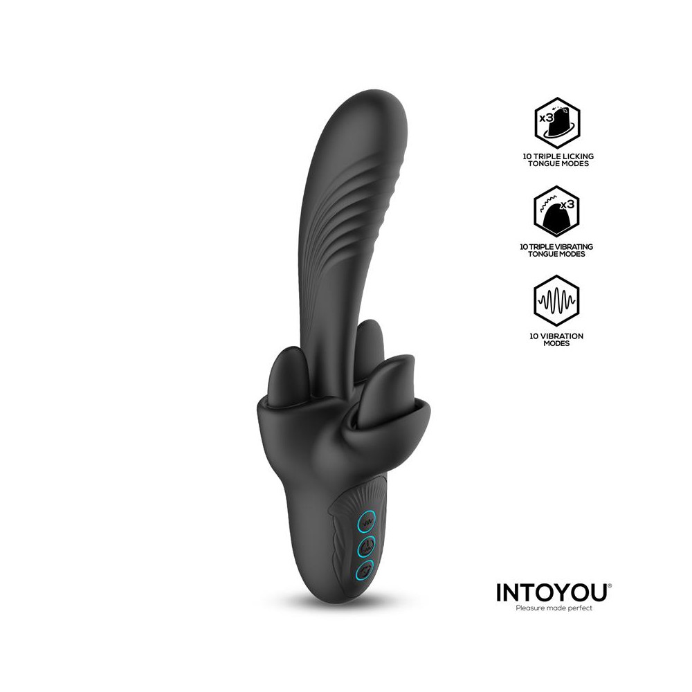 Triton Vibrador Triple Lengua