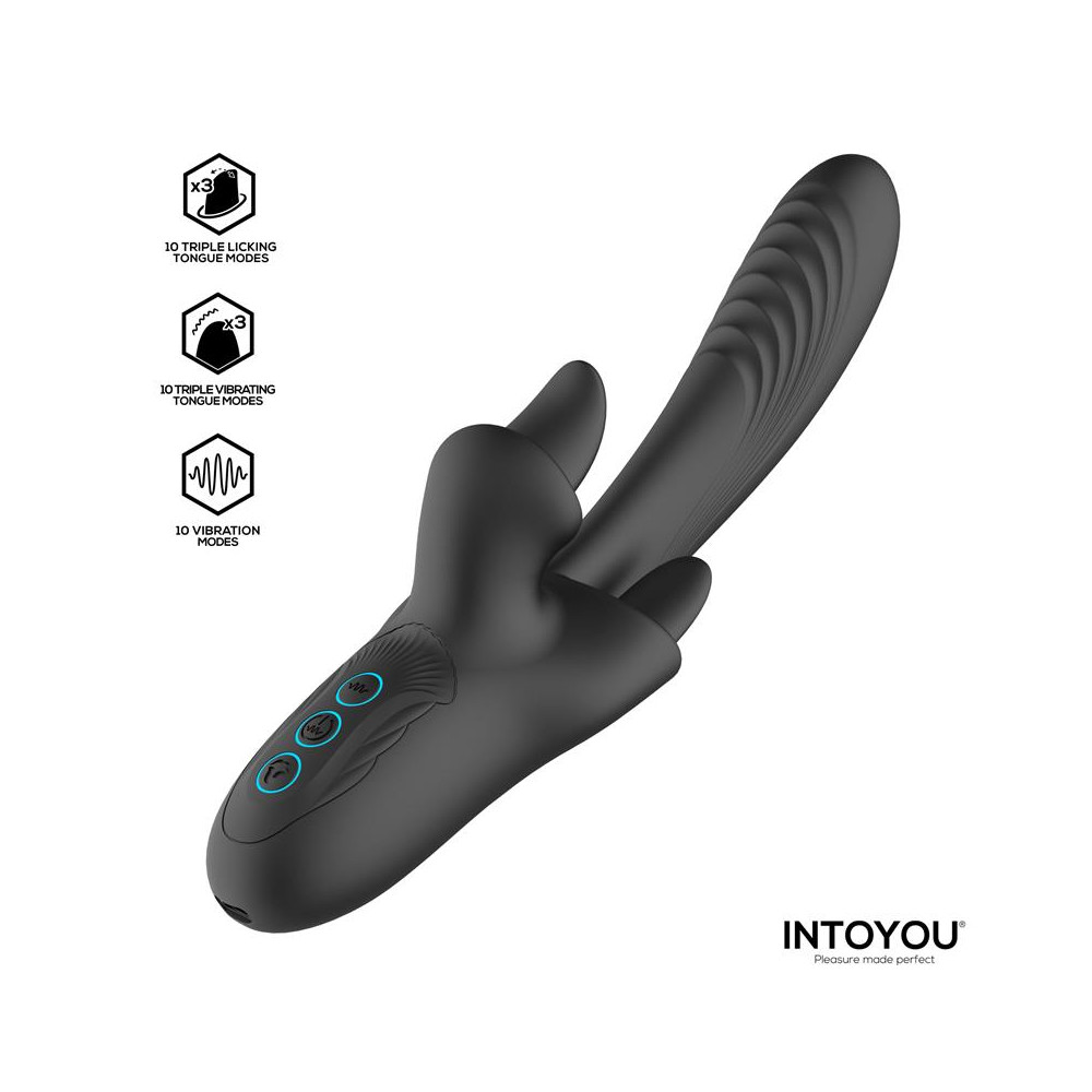 Triton Vibrador Triple Lengua