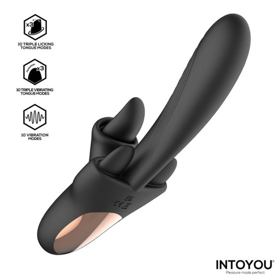 Triton Vibrador Triple Lengua