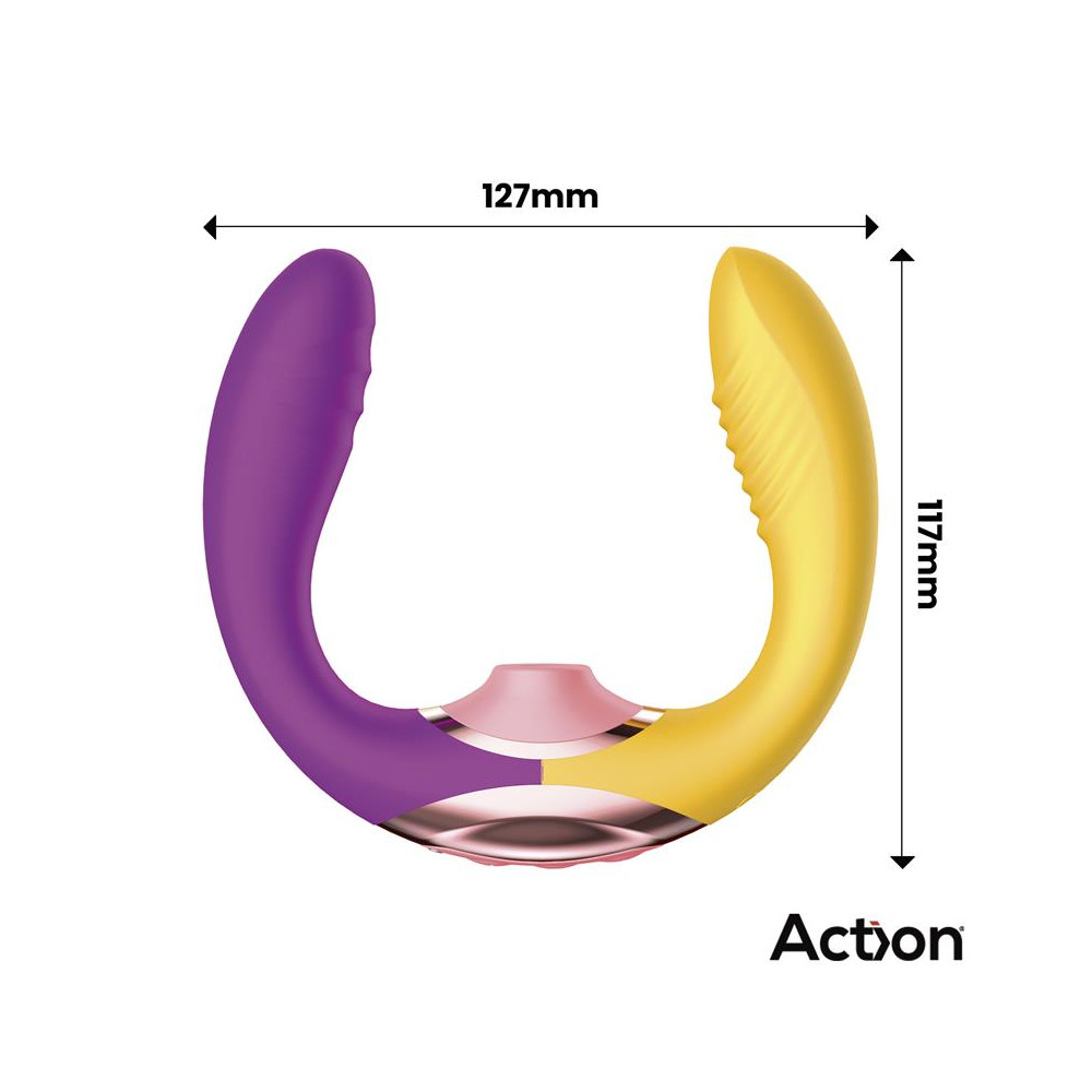 Two Lovers 3 in 1 Vibrador con Finger y Succión