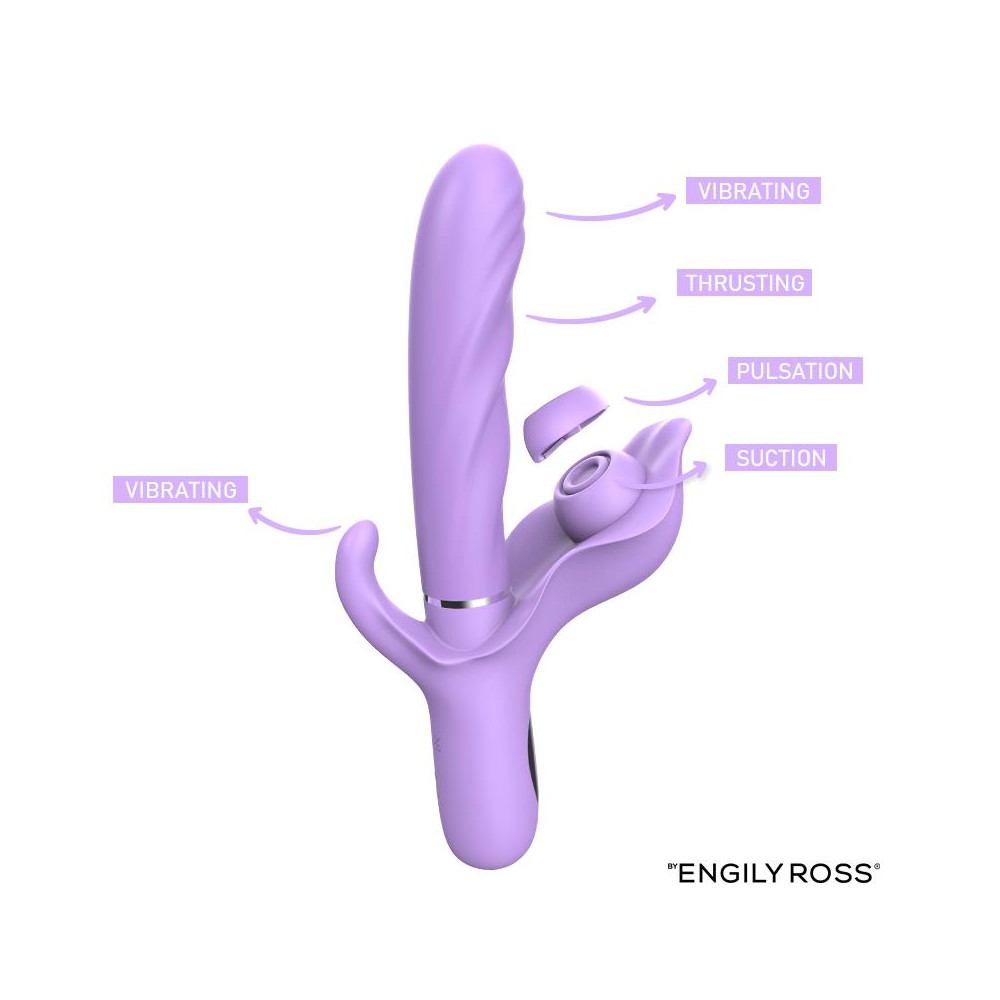 Apollo Vibrador con Thrusting, Tapping y Succión