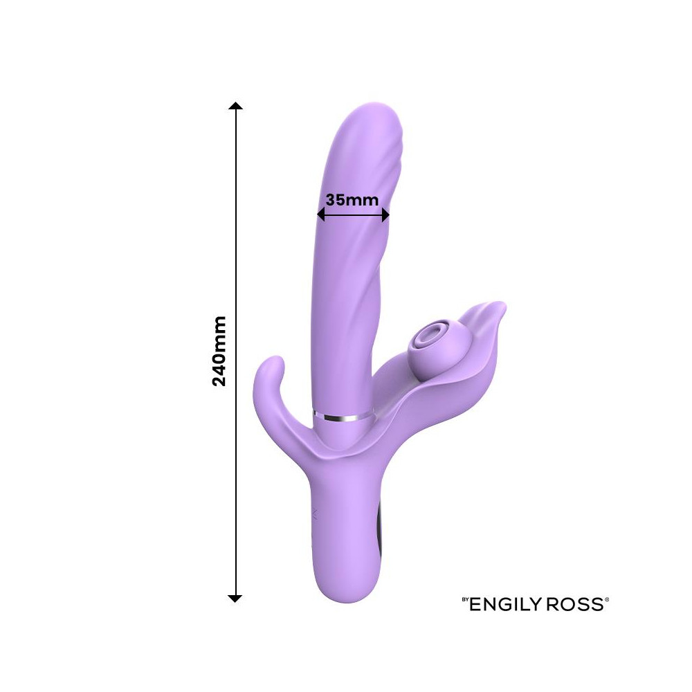 Apollo Vibrador con Thrusting, Tapping y Succión