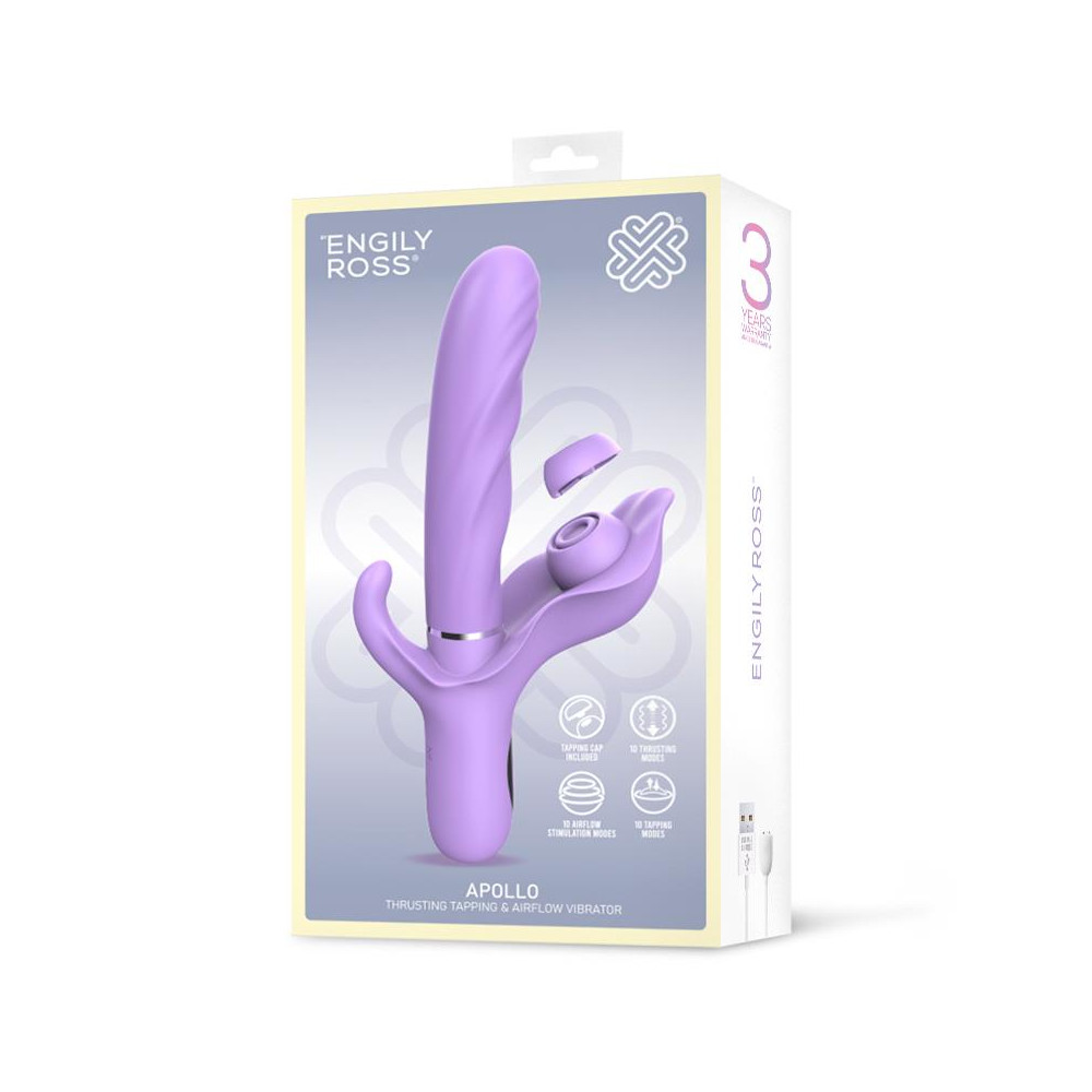 Apollo Vibrador con Thrusting, Tapping y Succión