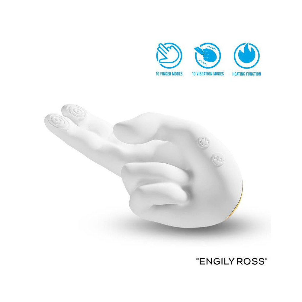 Flirty Hand Estimulador Finger con Efecto Calor