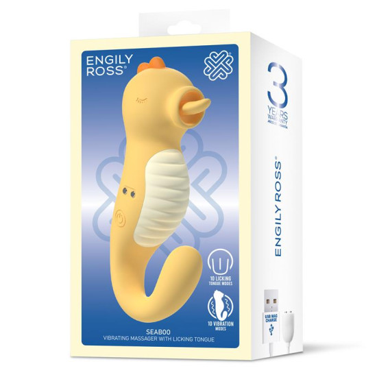 Seaboo Masajeador con Vibracion y Lengua Licking