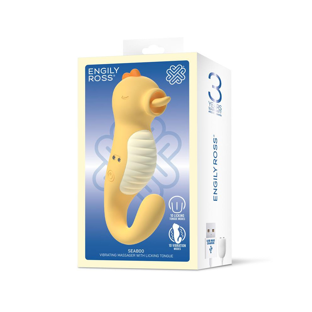 Seaboo Masajeador con Vibracion y Lengua Licking