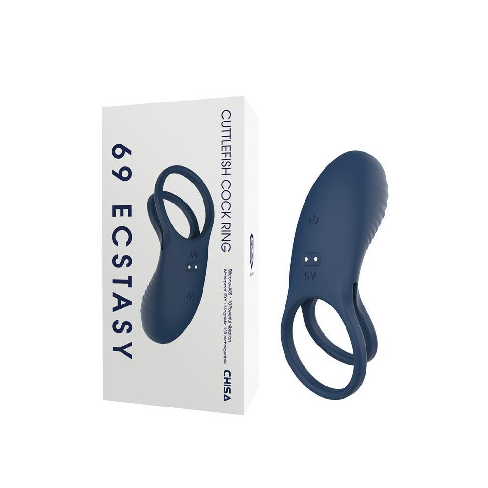 Cuttlefish Anillo para el Pene con Vibración