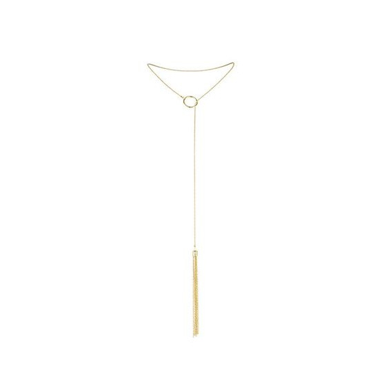 MAGNIFIQUE COLLAR METLICO CON FLECOS DORADO