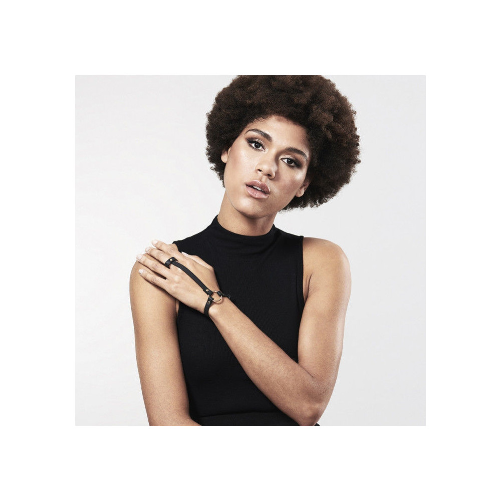 INDISCRETS MAZE BRAZALETE / ARNÉS PARA MANOS NEGRO