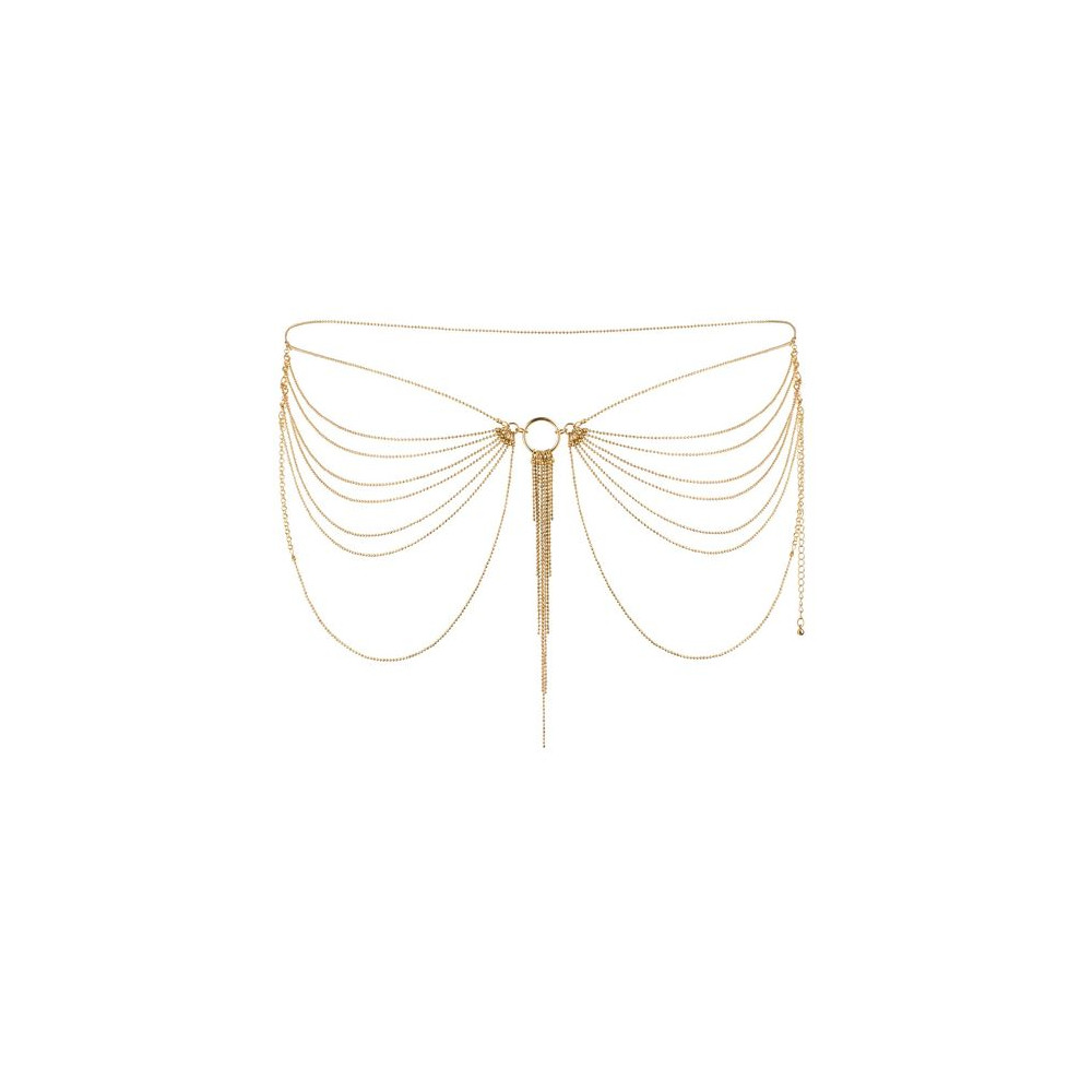 MAGNIFIQUE JOYA DE CADENAS METLICAS PARA CINTURA DORADA