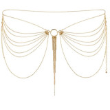 MAGNIFIQUE JOYA DE CADENAS METLICAS PARA CINTURA DORADA