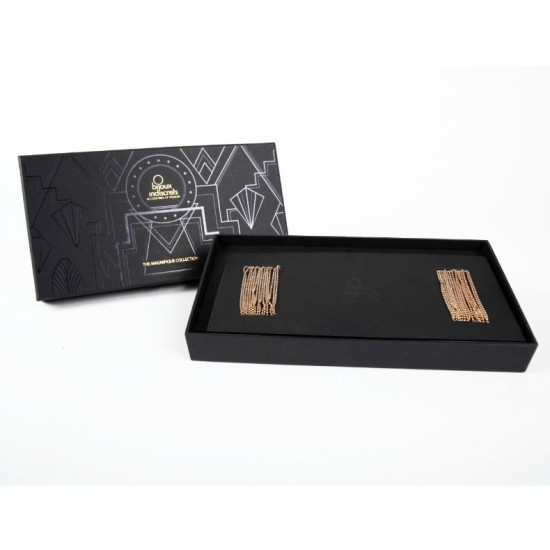 MAGNIFIQUE JOYA DE CADENAS METLICAS PARA CINTURA DORADA