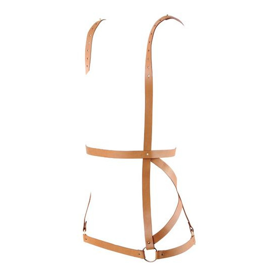 INDISCRETS MAZE ARNÉS FORMA DE VESTIDO MARRON