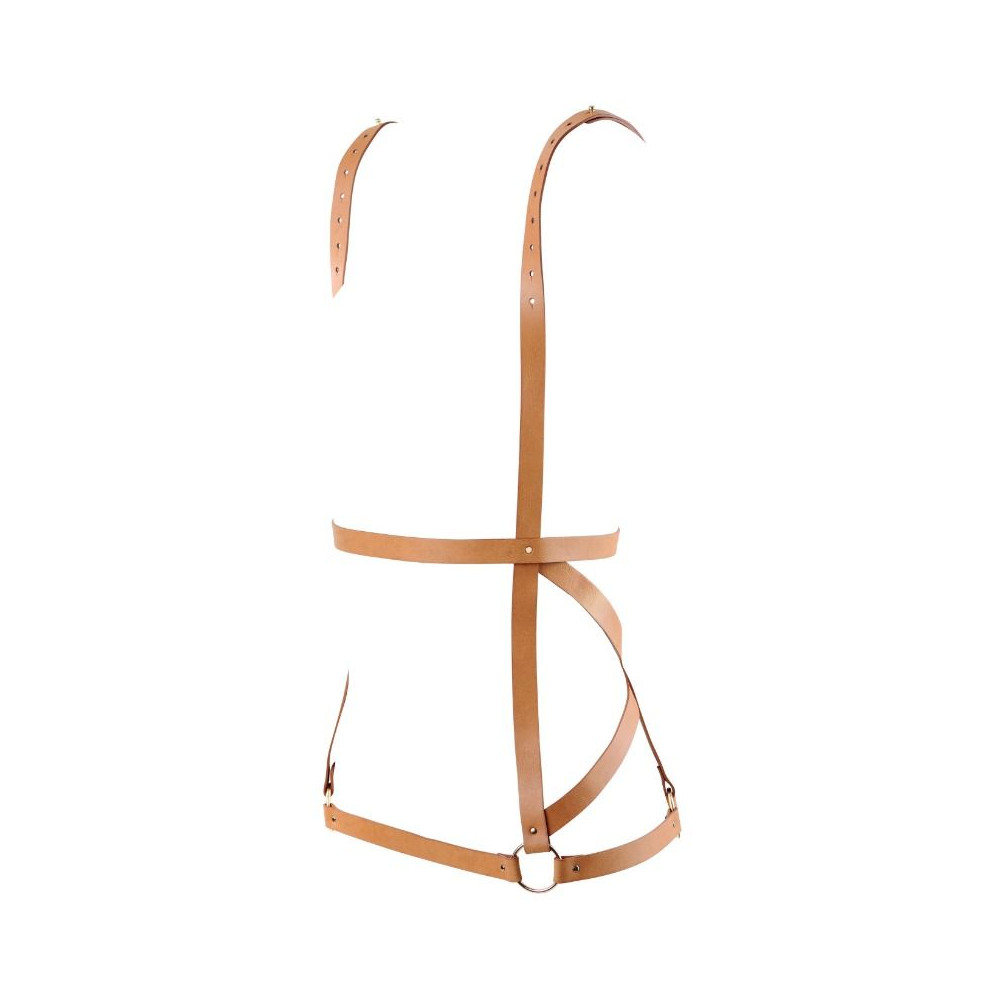 INDISCRETS MAZE ARNÉS FORMA DE VESTIDO MARRON