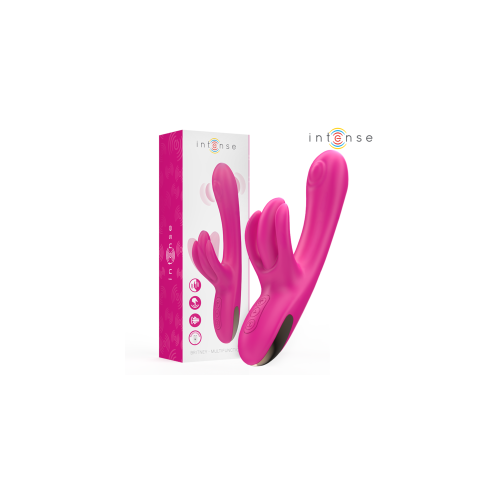 BRITNEY VIBRADOR MULTIFUNCIÓN RABBIT 23 CM ROSA