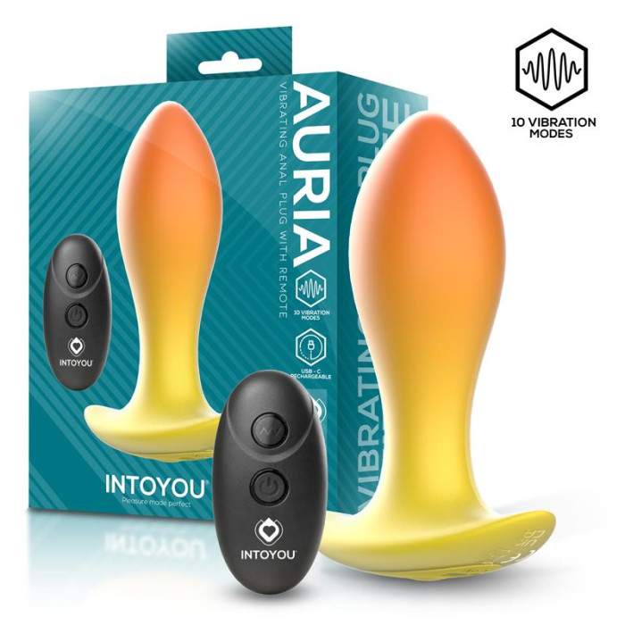 Auria Plug Anal con Vibración y Control Remoto