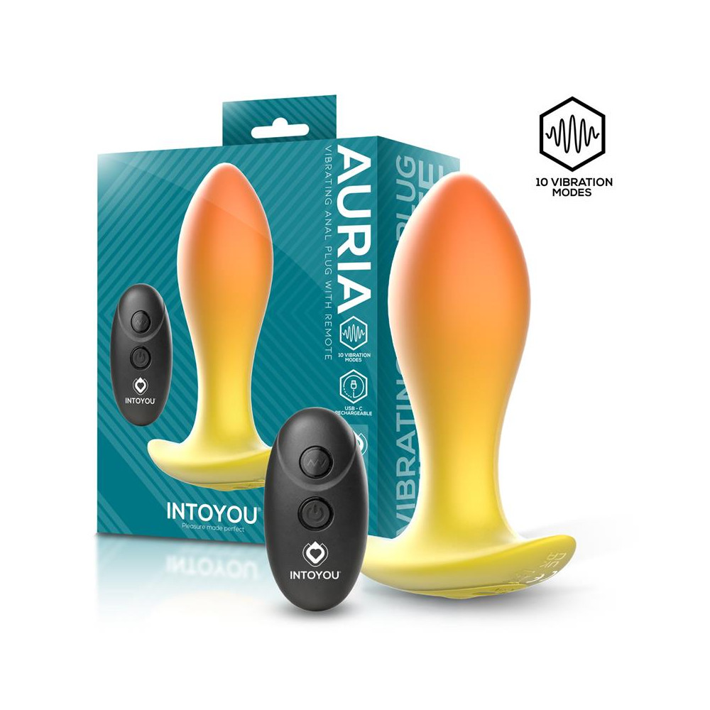 Auria Plug Anal con Vibración y Control Remoto