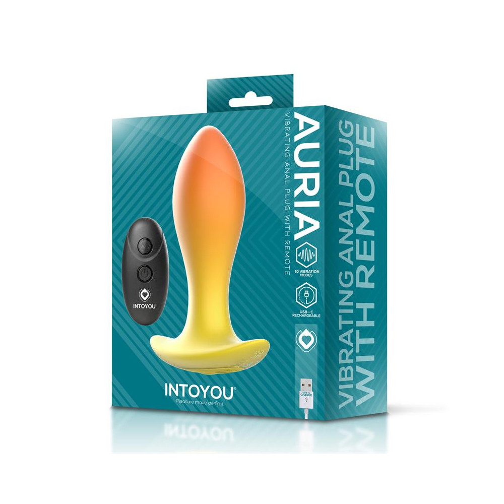 Auria Plug Anal con Vibración y Control Remoto