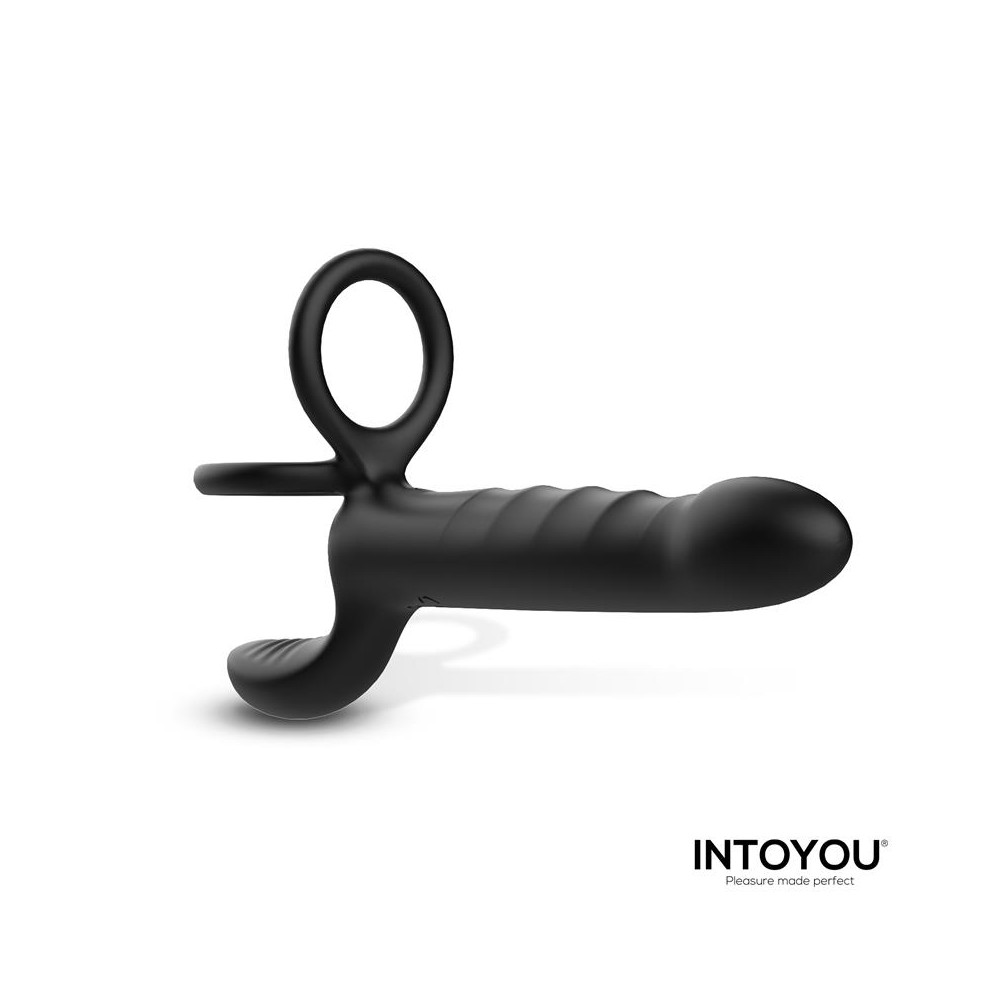 Magnor Dildo con Anillo Doble y Estimulador de Testículos