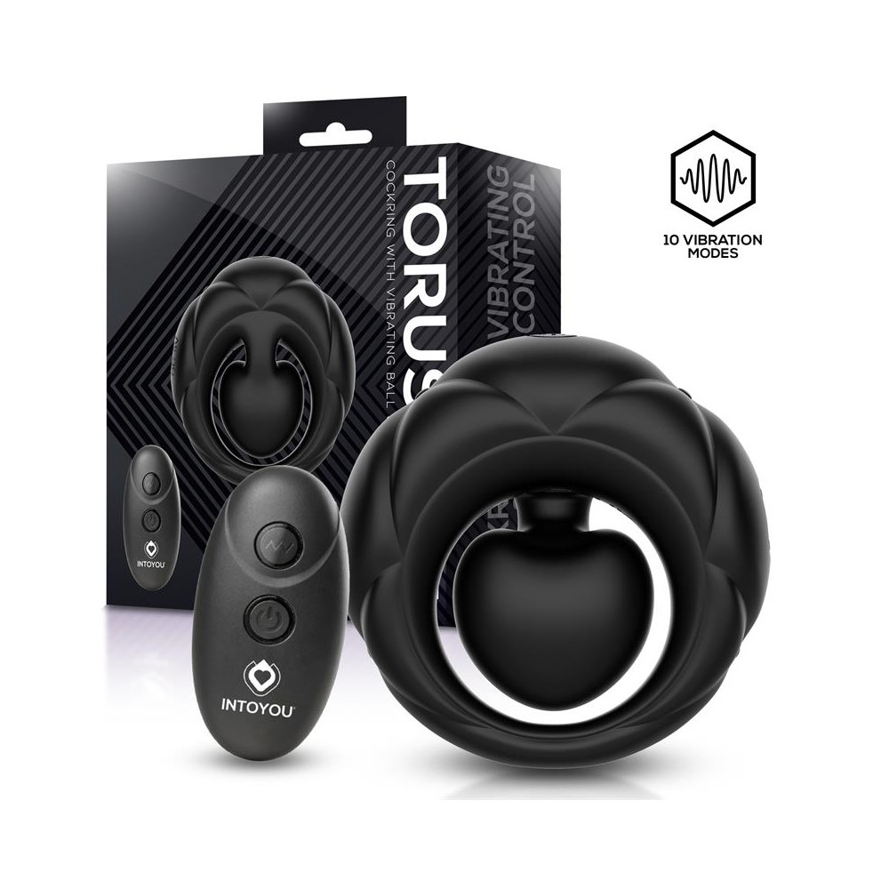 Torus Anillo Vibrador con Bola Clitoriana con Control Remoto