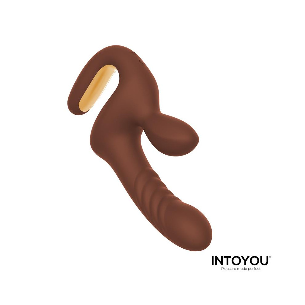 Mocca Vibrador con Thrusting y Mango Ergonómico