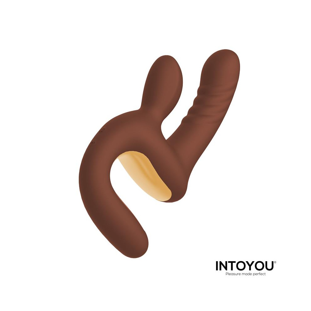 Mocca Vibrador con Thrusting y Mango Ergonómico