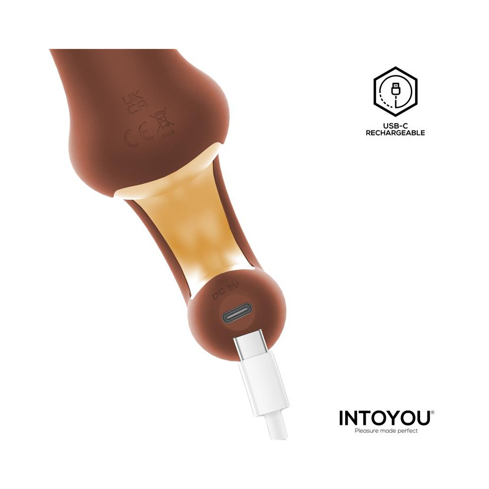 Mocca Vibrador con Thrusting y Mango Ergonómico