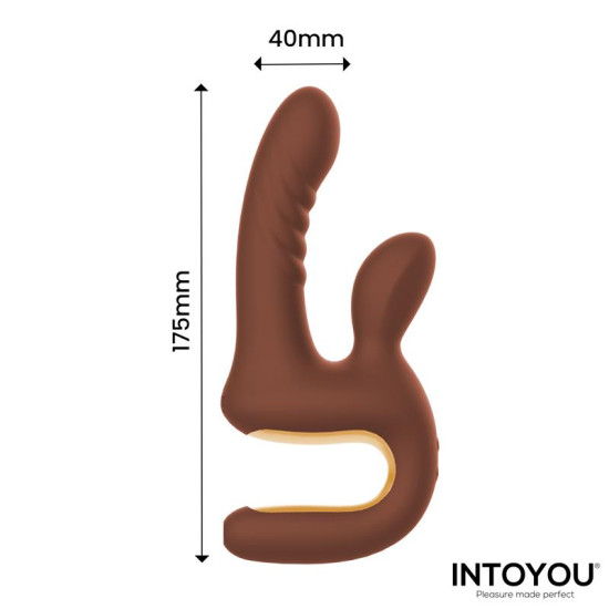 Mocca Vibrador con Thrusting y Mango Ergonómico