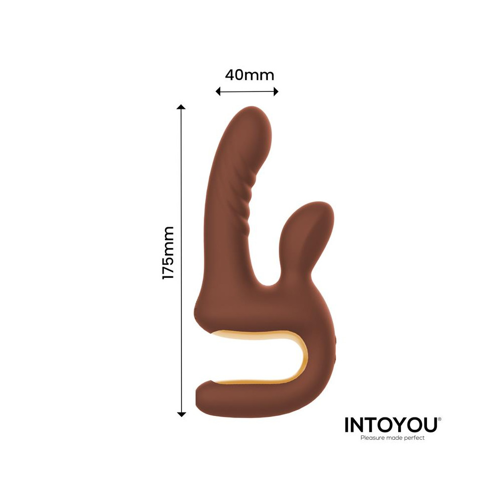 Mocca Vibrador con Thrusting y Mango Ergonómico