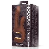 Mocca Vibrador con Thrusting y Mango Ergonómico