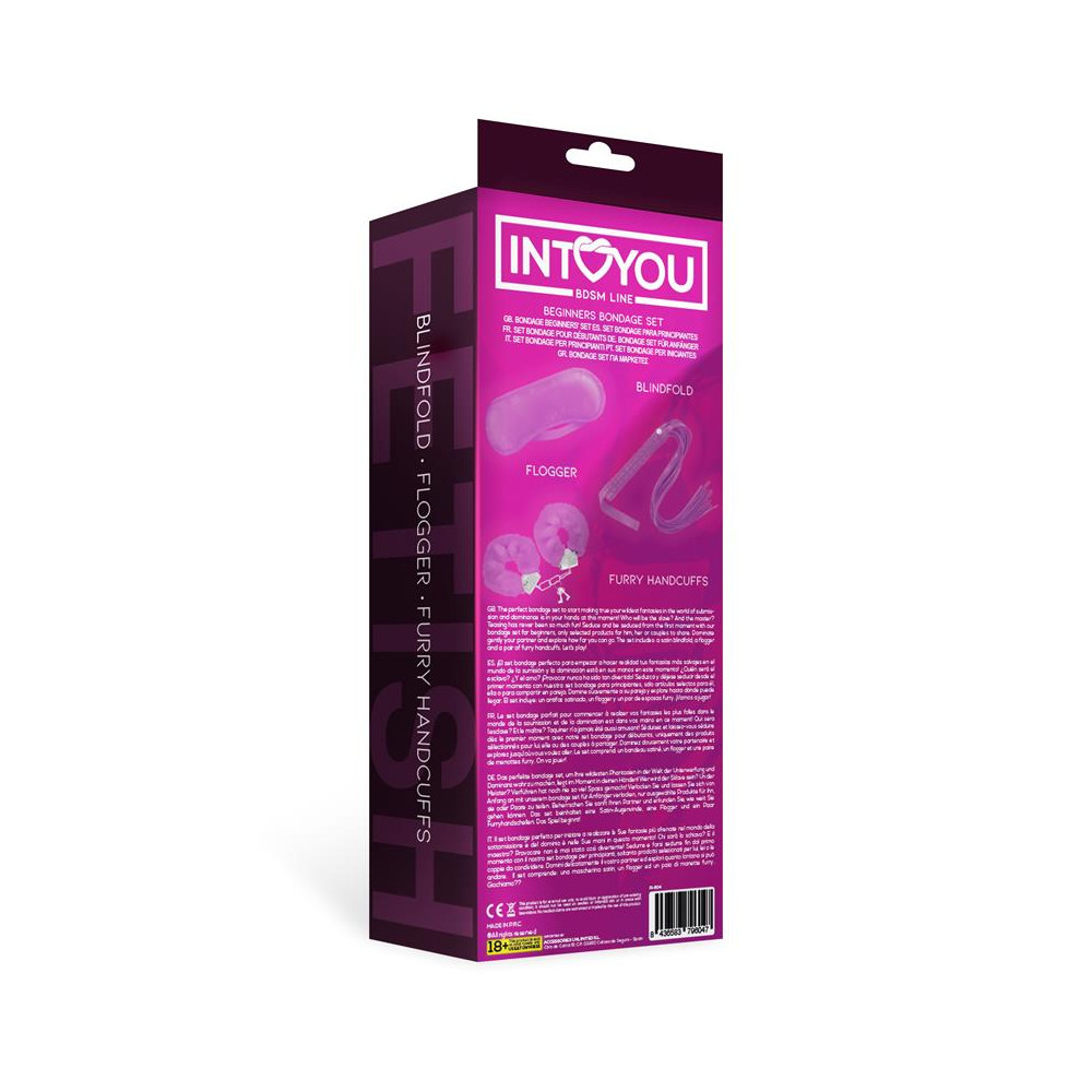 Set de Bondage para Principiantes Beginners 3 Piezas Púrpura
