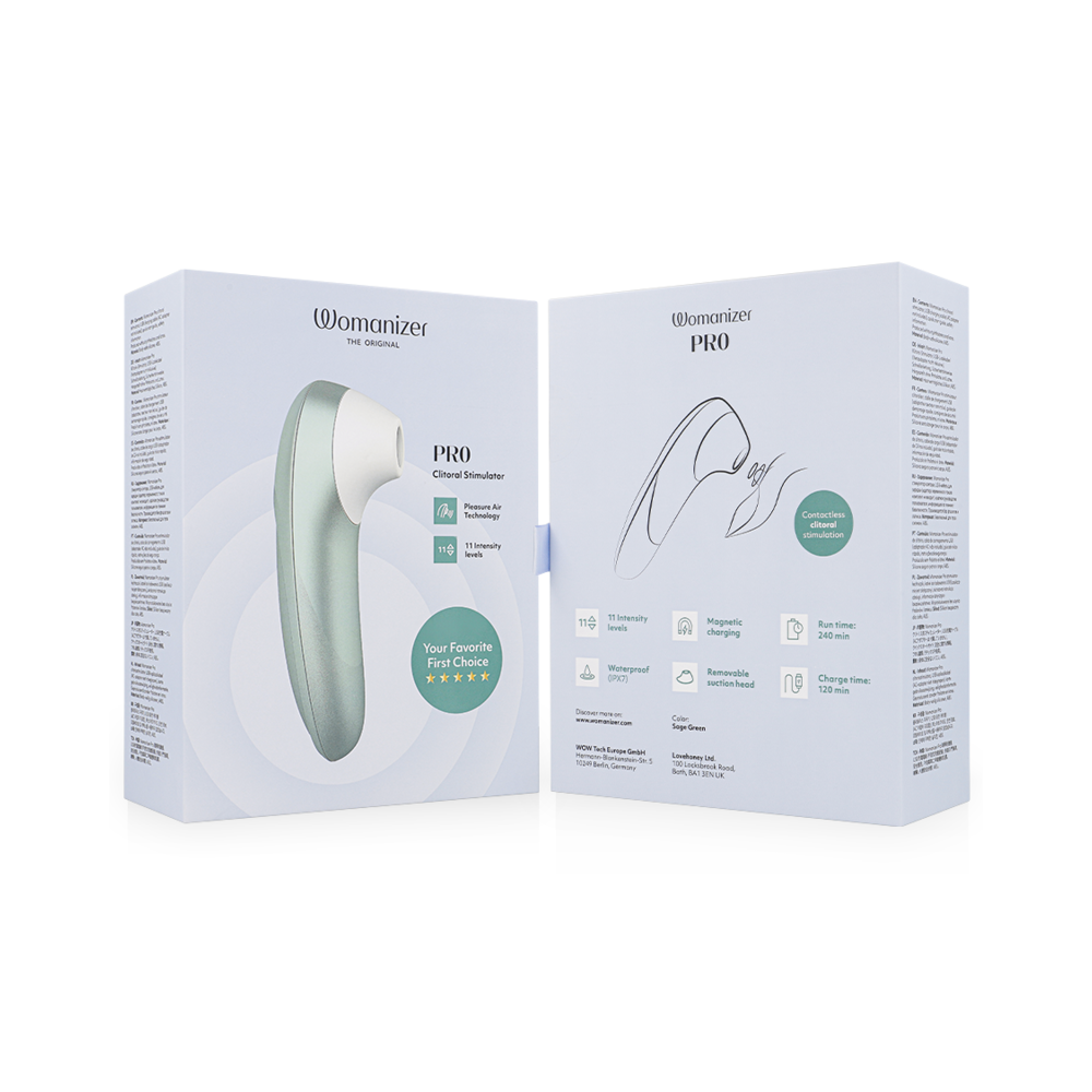 PRO VIBRANT ESTIMULADOR DE CLÍTORIS VERDE SALVIA - WOMANIZER