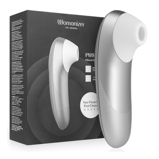 PRO VIBRANT ESTIMULADOR DE CLÍTORIS GRIS PLATA - WOMANIZER