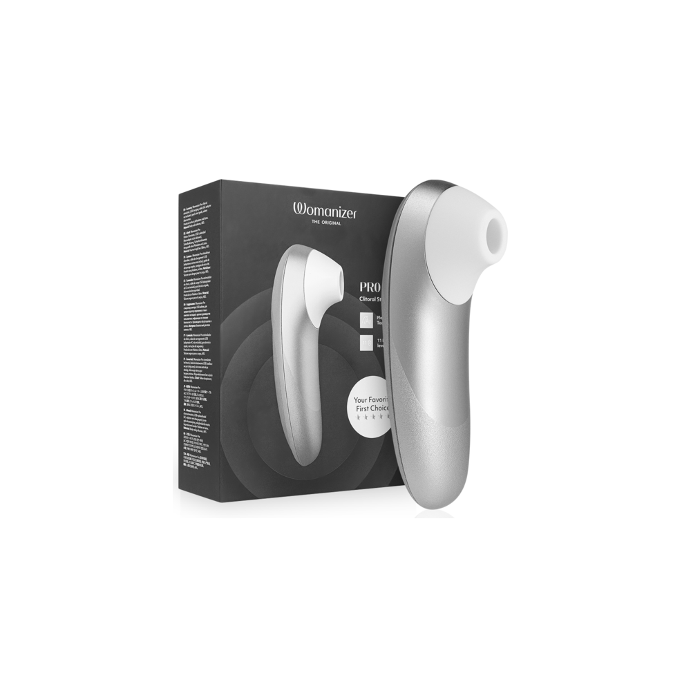 PRO VIBRANT ESTIMULADOR DE CLÍTORIS GRIS PLATA - WOMANIZER