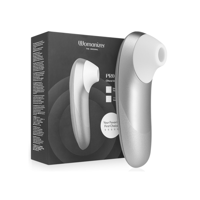 PRO VIBRANT ESTIMULADOR DE CLÍTORIS GRIS PLATA - WOMANIZER