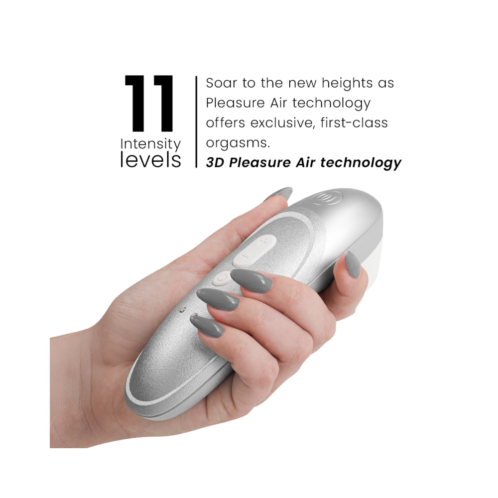 PRO VIBRANT ESTIMULADOR DE CLÍTORIS GRIS PLATA - WOMANIZER