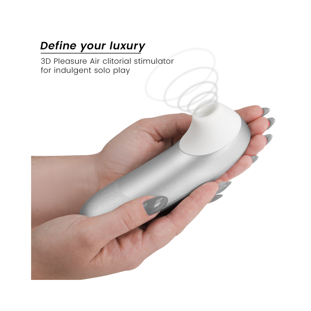 PRO VIBRANT ESTIMULADOR DE CLÍTORIS GRIS PLATA - WOMANIZER