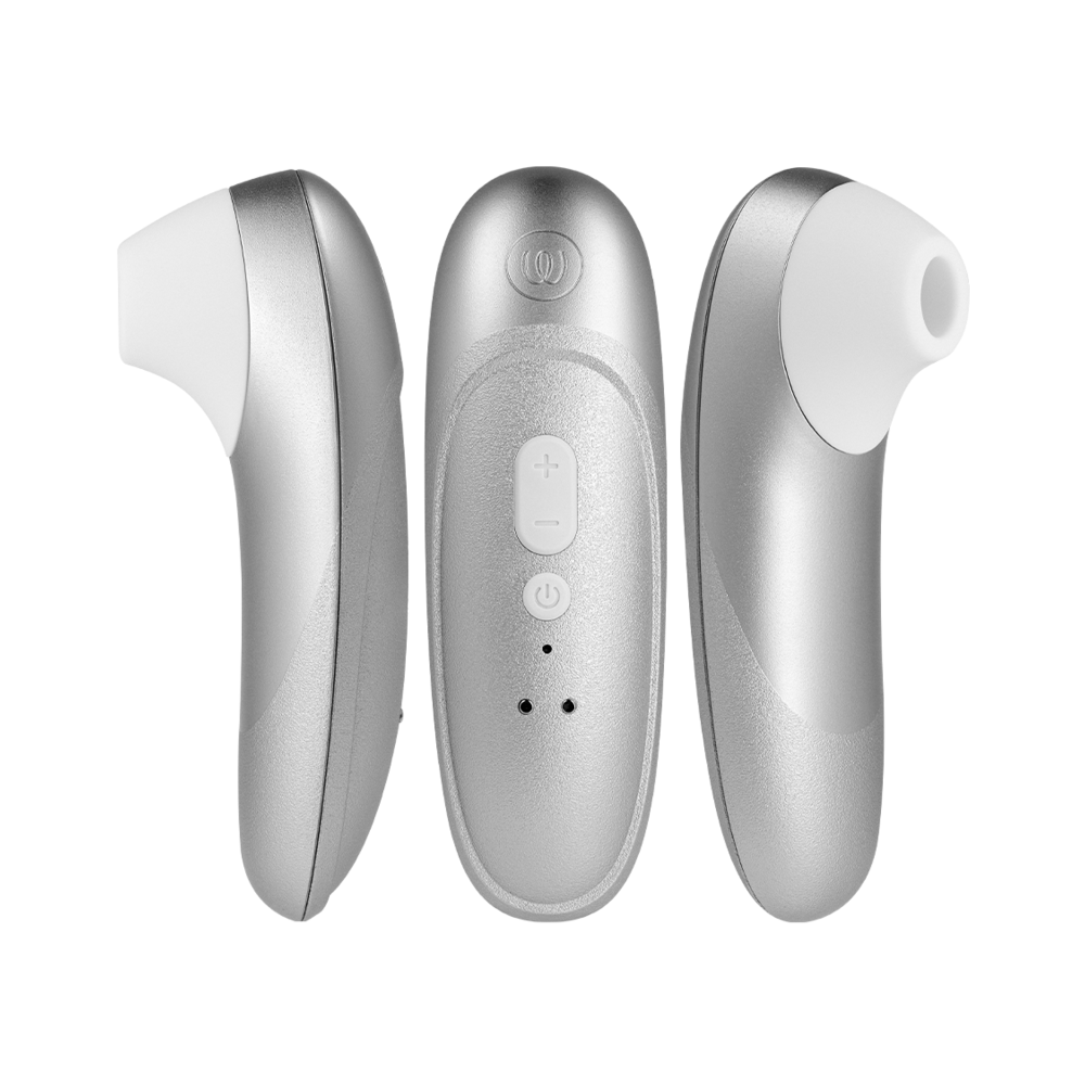 PRO VIBRANT ESTIMULADOR DE CLÍTORIS GRIS PLATA - WOMANIZER