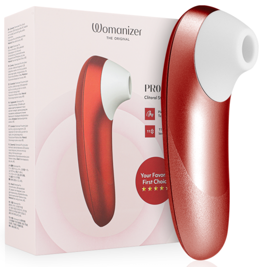 PRO VIBRANT ESTIMULADOR DE CLÍTORIS BURDEOS - WOMANIZER