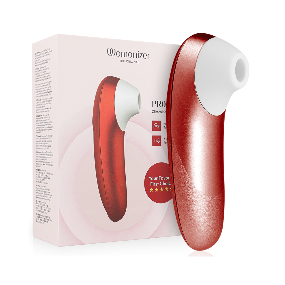 PRO VIBRANT ESTIMULADOR DE CLÍTORIS BURDEOS - WOMANIZER
