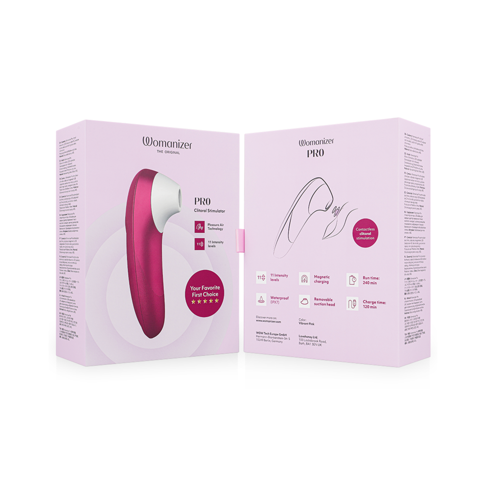 PRO VIBRANT ESTIMULADOR DE CLÍTORIS ROSA WOMANIZER