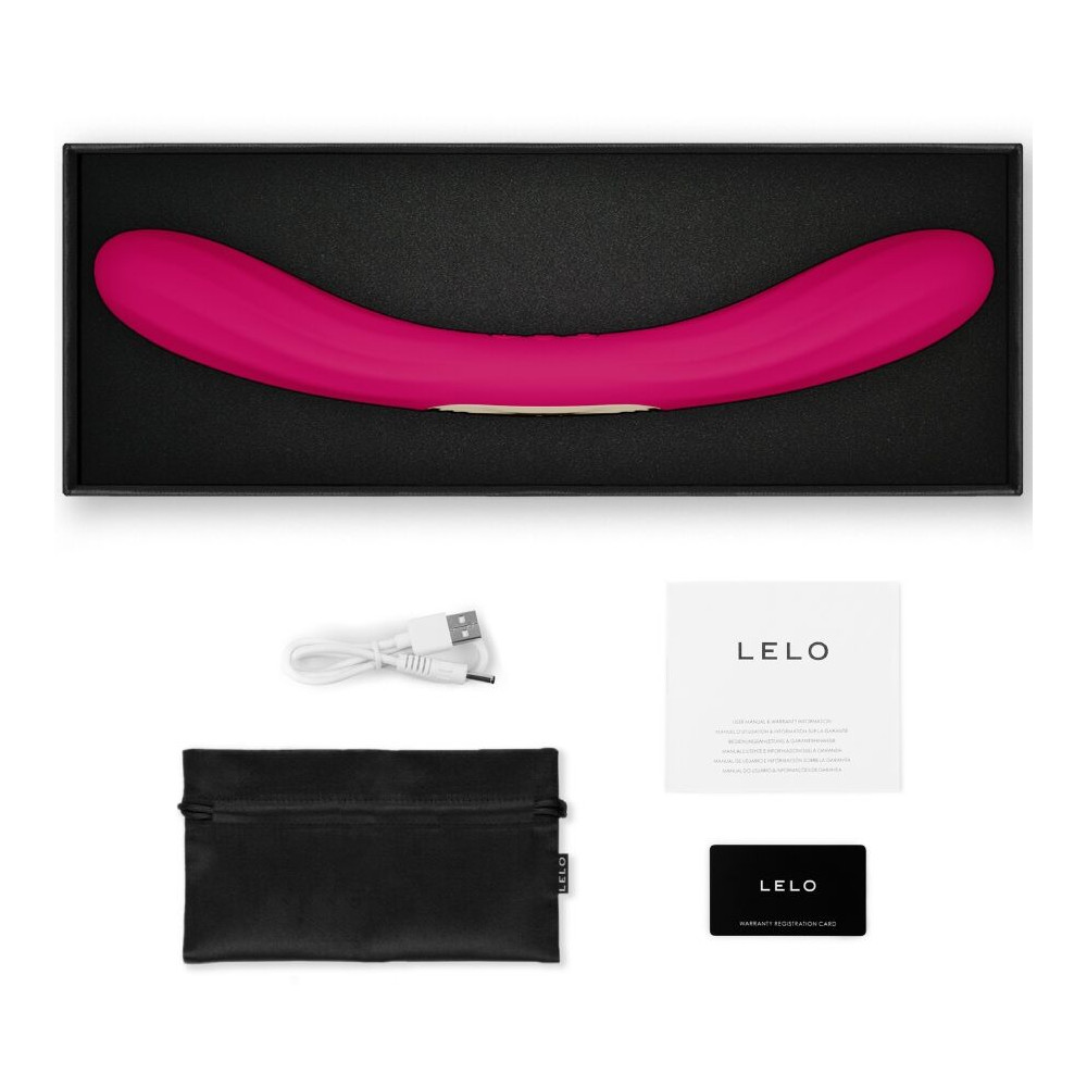 BOOMERANG VIBRADOR DE DOBLE EXTREMO CEREZA LELO