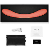 BOOMERANG VIBRADOR DE DOBLE EXTREMO ROJO CORAL LELO