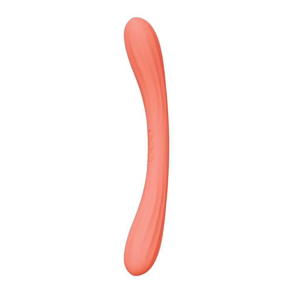 BOOMERANG VIBRADOR DE DOBLE EXTREMO ROJO CORAL LELO