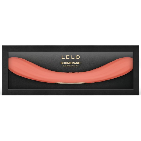 BOOMERANG VIBRADOR DE DOBLE EXTREMO ROJO CORAL LELO