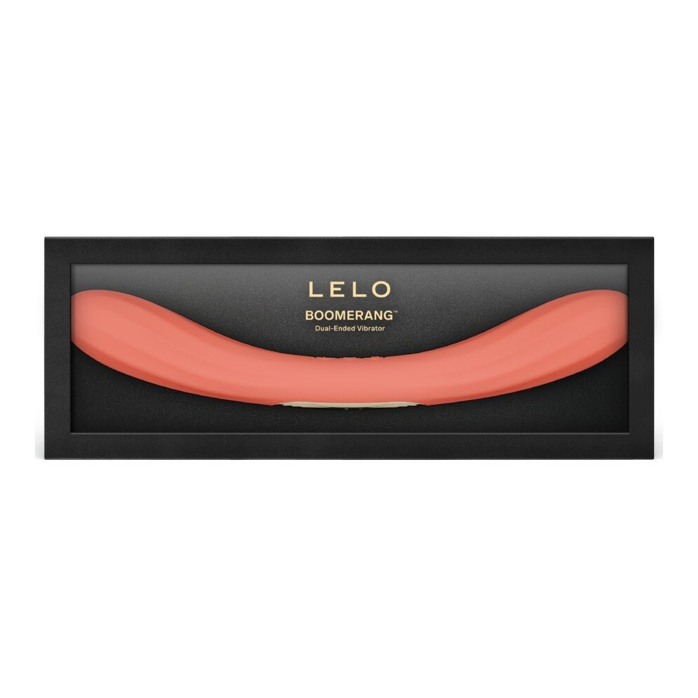 BOOMERANG VIBRADOR DE DOBLE EXTREMO ROJO CORAL LELO