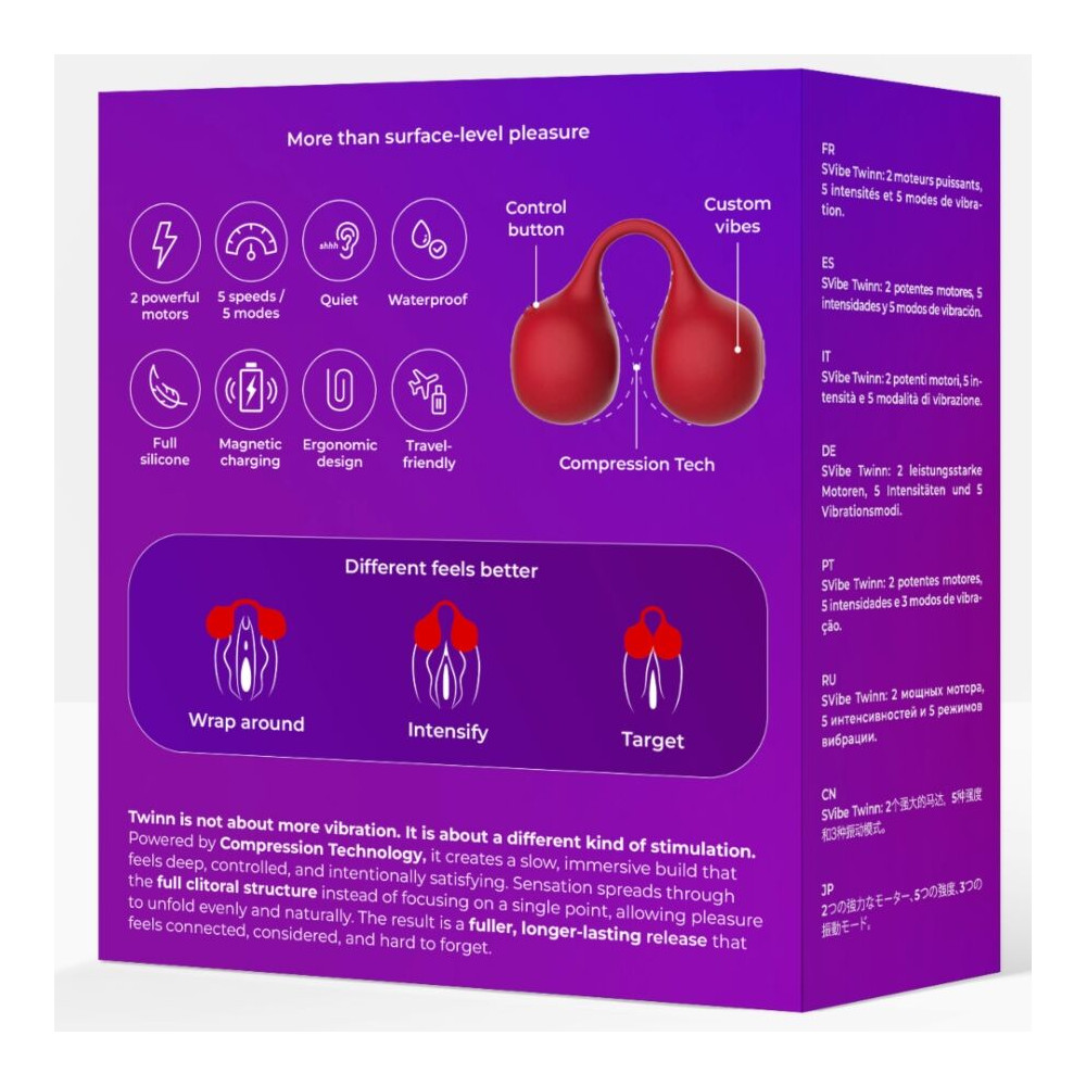 TWINN VIBRADOR DE DEDO CEREZA