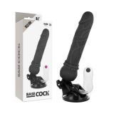 VIBRADOR REALÍSTICO CONTROL REMOTO NEGRO 19.5 CM -O- 4 CM